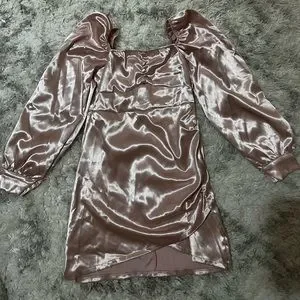 Dresses | Silk Short Rose Gold Dress | Poshmark